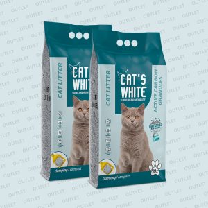 10L – Cat’s White W225 Natural, Aktif Karbon Granüllü